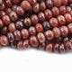1 Strand Chocolate Moonstone Silver Coated Faceted Rondelles - Roundle Beads 7mm-8mm  12.5 Inches BR3140 - Tucson Beads