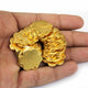 30 PCS  Clover Charm 24k Gold  Plated On copper -  Golden  stamp finish charm 20mm GPC878 - Tucson Beads