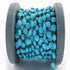 1 Foot Turquoise Oval Shape  10mmx8mm-11mmx9mm 24k Gold Plated Rosary Beaded Chain - wire wrapped chain SC260