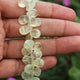 1 Strand Prehnite Pear Drop Faceted Briolettes - Prehnite Pear Drop  Briolettes 9mmx8mm-13mmx8mm 9.5 Inch BR554 - Tucson Beads