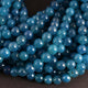 1 Strand Blue Chalcedony Silver Coated Smooth Round Ball Briolettes - Plain Ball Beads 8mm 7.5 inches BR2445 - Tucson Beads