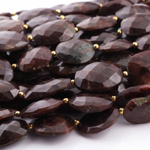 1 Strand Brown aventurine Faceted Rectangle Beads-Brown aventurine Rectangle Beads 17mmx12mm-21mmx16mm 12 Inch BR4194 - Tucson Beads