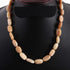 1 Strand Of Cream Jasper Smooth Oval beads Ready To Wear Necklace - Cream Jasper Oval Beads 12mmx10mm-17mmx10mm - 18 Inches - BR3591