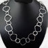 AAA Quality 1 Necklace Top Quality 3 Feet Each Silver Plated on Copper Fancy Shape with Round Circle Link Chain - Each 36 inch GPC950