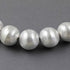 1 Strand AAA Quality Brush balls 925 Silver Plated On Copper-Matt finish balls Beads  24mm 7.5 Inches Gpc909