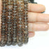 1 Strand Smoky  Quartz Faceted  Rondelle - 8mm-14mm 9.5 Inches BR3336