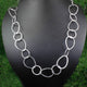 AAA Quality 5 Necklace Top Quality 3 Feet Each Silver Plated on Copper Pear Shape with Round Circle Link Chain - Each 36 inch GPC943 - Tucson Beads
