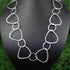 AAA Quality 1 Necklace Top Quality 3 Feet Each Silver Plated on Copper Triangle Shape with Round Circle Link Chain - Each 36 inch GPC931