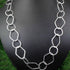 AAA Quality 1 Necklace Top Quality 3 Feet Each Silver Plated on Copper Hexagon Shape with Round Circle Link Chain - Each 36 inch GPC930