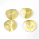 5 Pcs Wavy Disc Beads 24k Gold Plated On Copper -Potato Chips Beads -Loose Wave Disc Beads  46mmx42mm GPC941 - Tucson Beads