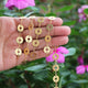 1 Foot Gold Plated Copper Chain - Cable Link Chain - Round Coin Chain - Gold Necklace Chain - Soldered Chain GPC990 - Tucson Beads