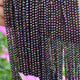 5 Strands Black Spinel Pink Coated Faceted Balls Beads,  Gemstone Rondelles, Semi Precious Beads  3mm 13 inch strand RB343 - Tucson Beads