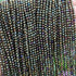 AAA   Black   ,Micro    Faceted-   3mm  Beads- Rb345