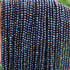 AAA Black Spinel Blue Coated Micro Faceted 3mm  Beads -RB344