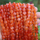 1 Strand Shaded Carnelian Faceted  Briolettes - Coin Shape Beads 7mm-9mm 8.5 Inches BR1232 - Tucson Beads