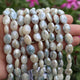 1 Strand Gray/ Blue Silverite Faceted Oval Shape Briolettes - Oval Beads 11mmx9mm-14mmx11mm 9 Inches BR180 - Tucson Beads