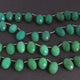 1 Strand Bio Chrysoprase Faceted Briolettes - Oval Shape Beads 14mmx10mm-15mmx10mm 8 Inches BR2211 - Tucson Beads