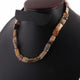 Jasper Stone Beaded Necklace - 12mmx11mm-18mmx8mm Rectangle Beads, 17" Long, BR801 - Tucson Beads
