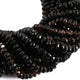 2 Strands Smoky Quartz Faceted Rondelles Briolettes - Smoky Quartz Round Beads 5mm-10mm 9 Inch BR2906 - Tucson Beads