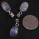 Genuine and Rare Rainbow Moonstone Oval Pendant - 925 Sterling Silver - Gemstone Pendant  SJ333 - Tucson Beads