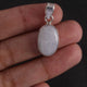Genuine and Rare Rainbow Moonstone Oval Pendant - 925 Sterling Silver - Gemstone Pendant SJ332 - Tucson Beads