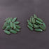 8 Pcs Green Chalcedony Faceted Rectangle Shape Oxidized Plated Connector/Pendant  33mmX11mm-30mmX11mm PC370