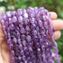 1 Strand Amethyst Smooth Oval Shape  Briolettes -  7mmx7mm-14mmx7mm 13 Inches BR3395