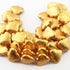 1 Strand 24k Gold Plated Designer Copper Casting Fancy Heart Shape Beads - 26mmx30mm - Jewelry - 8 Inches GPC124