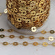 1 Foot Gold Plated Copper Chain - Cable Link Chain - Round Coin Chain - Gold Necklace Chain - Soldered Chain GPC990 - Tucson Beads