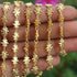 2 Feet Gold Plated Copper Chain - Cable Link Chain - Flower Chain - Necklace Chain - Soldered Chain GPC1000