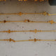 10 Feet Gold Plated Copper Chain - Cable Link Chain - Copper Gold Plated Flower Chain -- Soldered Chain GPC1004 - Tucson Beads