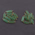 4 Pcs Green Chalcedony Faceted Rectangle Shape 24k Gold Plated Connector/Pendant  30mmX11mm-34mmX12mm PC220