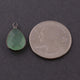 5 PCS Green Chalcedony Oxidized Silver Pear Shape Single Bail Pendant - Green Chalcedony Pendant 18mmx11mm SS936 - Tucson Beads