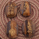 3 Pcs Set Tiger Eye Usui Reiki Set ~ Perfect Healing, Tiger Eye Grid Runic Reiki Healing Stones HS027 - Tucson Beads