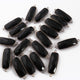 10 Pcs Black Onyx Faceted Rectangle Shape Oxidized Plated Connector/Pendant  33mmX11mm-30mmX11mm PC381 - Tucson Beads