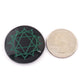 7 Pcs Set Black Obsidian Reiki Chakra Set ~ Perfect Healing,   Round Engraved Set Healing Gemstone 30mm HS069 - Tucson Beads