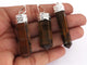 1 PC Brown Tiger Eye Pencil Point Gemstone Crystal 925 Silver Plated Pendant - Silver Toned Ornate Pendant 38mmx9mm-49mmx9mm HS173 - Tucson Beads