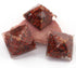2 Pcs Carnelian Baby Orgone Pyramid, EMF Protection Reiki Healing Crystal Pyramid,  Spiritual Healing Orgone Energy 26x19mm HS217