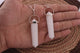 1 PC White Agate Double Pencil Point Pendant Gemstone Crystal 925 Silver Plated Pendant - Silver Toned Pencil Point Pendant HS253 - Tucson Beads