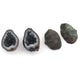 Natural Tabasco Geode Pairs -- With Sparkling Druzy Drusy Cabochon Cab Wholesale For Designer  Matching Pair  #006 - Tucson Beads