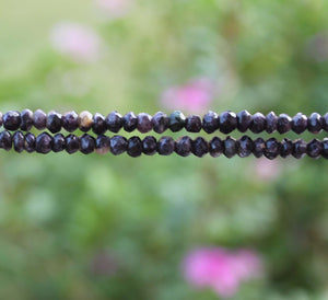 5 Strands Blue Sodalite Faceted Rondelles , Blue Sodalite Round Beads, Small Sodalite Beads 4mm-5mm 13 Inches RB283 - Tucson Beads