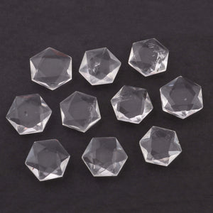 Set Of 5 PCS Clear Crystal  Quartz Merkaba Stars For Reiki Healing, Chakra balancing, Crystal Grid, 18mm HS087 - Tucson Beads