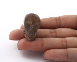1 Pc Skull 2inch, Gemstone Skull, Carved Gemstone Skull, Crystal skull, witchcraft crystal, healing crystals and stone (YOU CHOOSE) HS076 - Tucson Beads