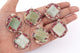 1 PC Round Green Aventurine  Chakra Orgone Round Shape Pendant- Reiki Healing Stone Crystal Energy 925 Silver Plated Pendant 36mmx13mm HS136 - Tucson Beads