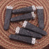 1 PC Andesite Healing stone Flat Pencil  Cap Gemstone Pendant, Bonded Pencil  Pendant Healing Stones Silver Plated Cap Pencil Pendant HS138