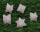 1 Pc Rose Quartz Healing Star Gemstone, Metaphysical Crystal Star, Lemurian, Octahedron Star, Merkaba Star- Gemstone Merkaba 14mm HS206 - Tucson Beads