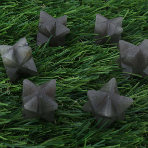 1 Pc Labradorite Healing Star Gemstone, Metaphysical Crystal Star, Lemurian, Octahedron Star, Merkaba Star- Gemstone Merkaba 16mm HS208 - Tucson Beads