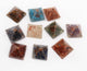 1Pcs Turquoise Baby Orgone Pyramid, Reiki Healing Crystal Pyramid, Spiritually Accelerator Stone of Comfort Protection 26x19m1m HS210 - Tucson Beads