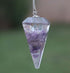 1PCS Amethyst Crystal  Point Pendulum Handmade Jewelry Meditation Reiki Point Healing Natural  Love Chakra 49mmx17mm-42mmx14mm HS270