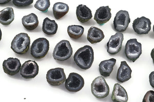 Natural Tabasco Geode Pairs -- With Sparkling Druzy Drusy Cabochon Cab Wholesale For Designer  Matching Pair  #026 - Tucson Beads